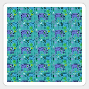 Elephant Pattern Sticker